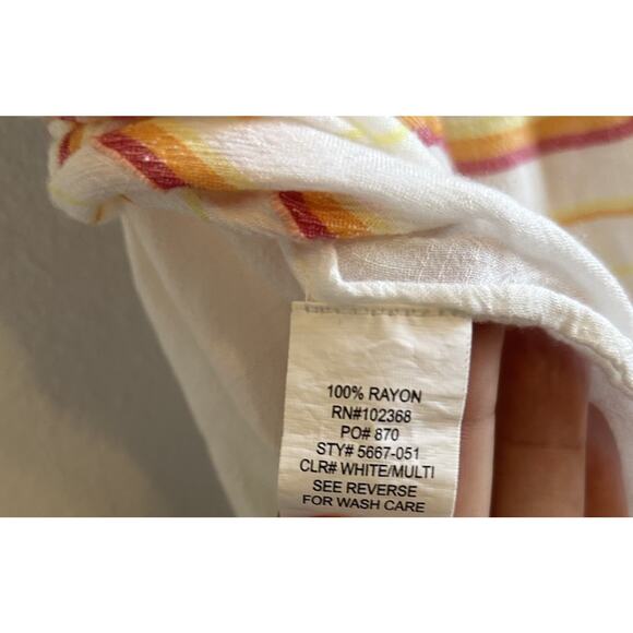 Boho Striped Romper tube top jumpsuit Coverup Boho Fairy Med Hawaii Beach Resort - Picture 8 of 9